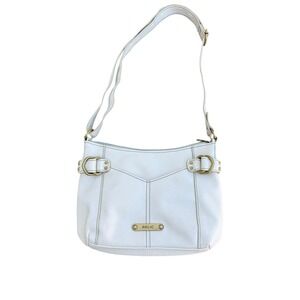 Relic Shoulder Bag Women Small White Excellent Faux Leather Buckle‎ Brass Accent
